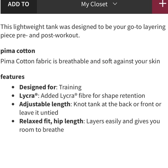 Lululemon Love Tank Pleated in Black Sz 6 EUC 89 - Picture 11 of 11